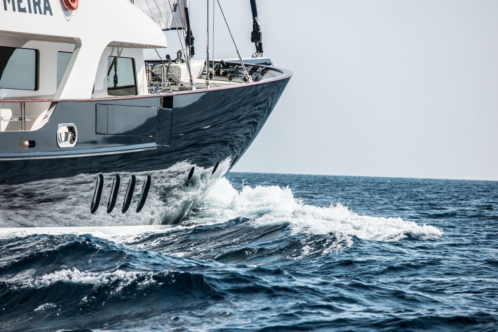 The bow wave of M/S MEIRA