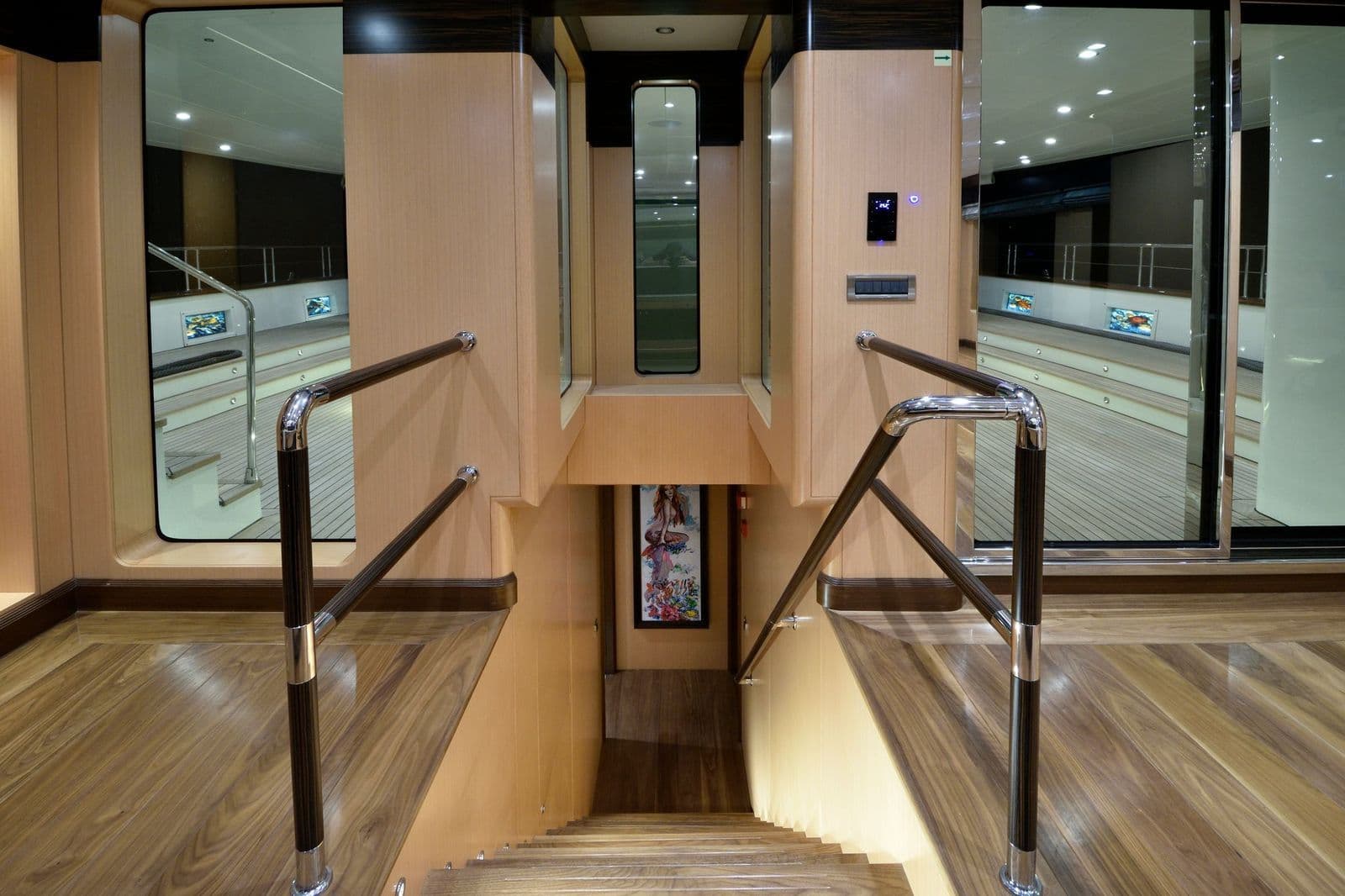Main deck entrance and stair hall