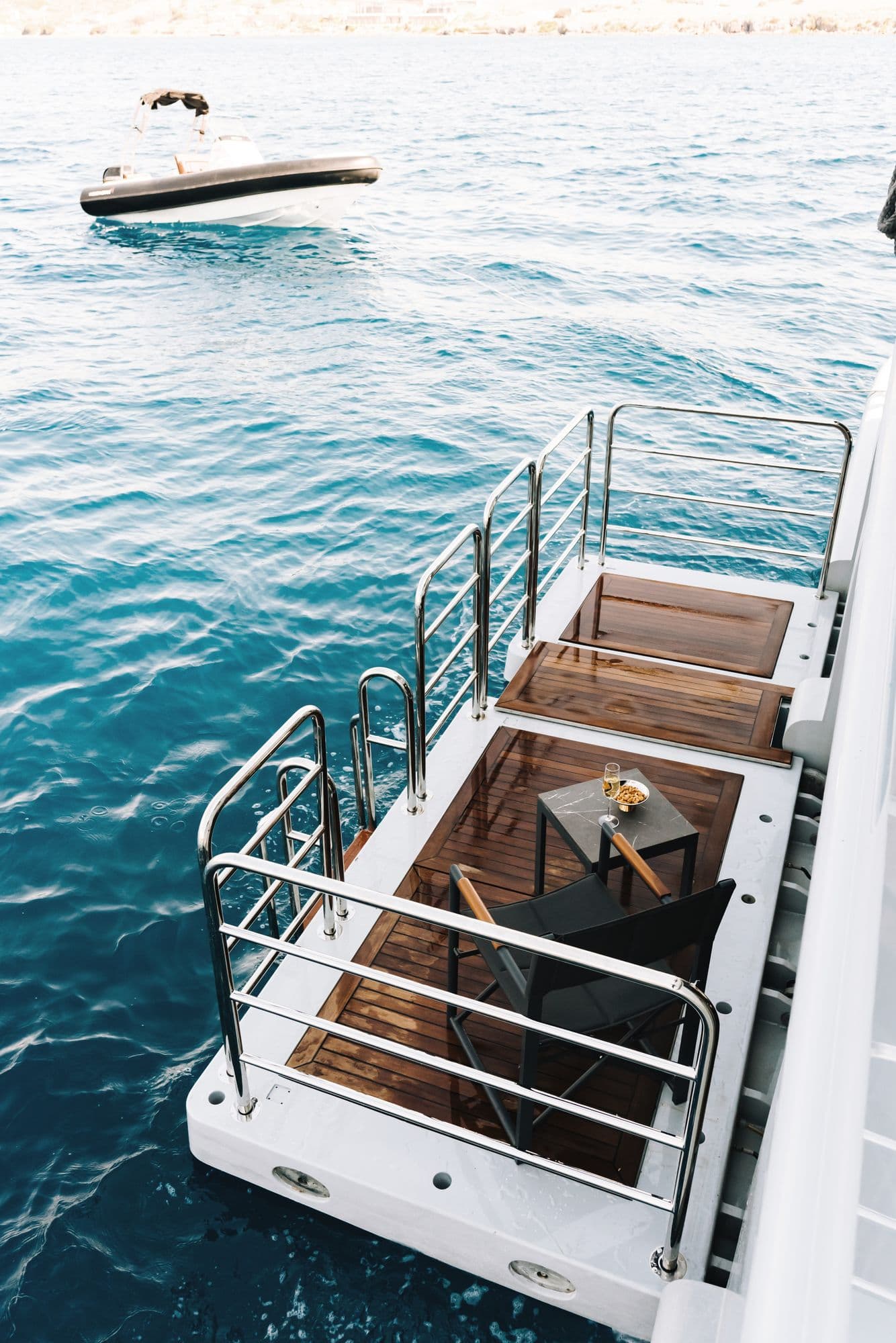 The swim platform seen from above