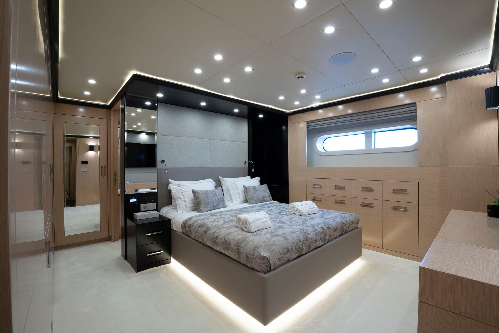VIP guest cabin with a double bed
