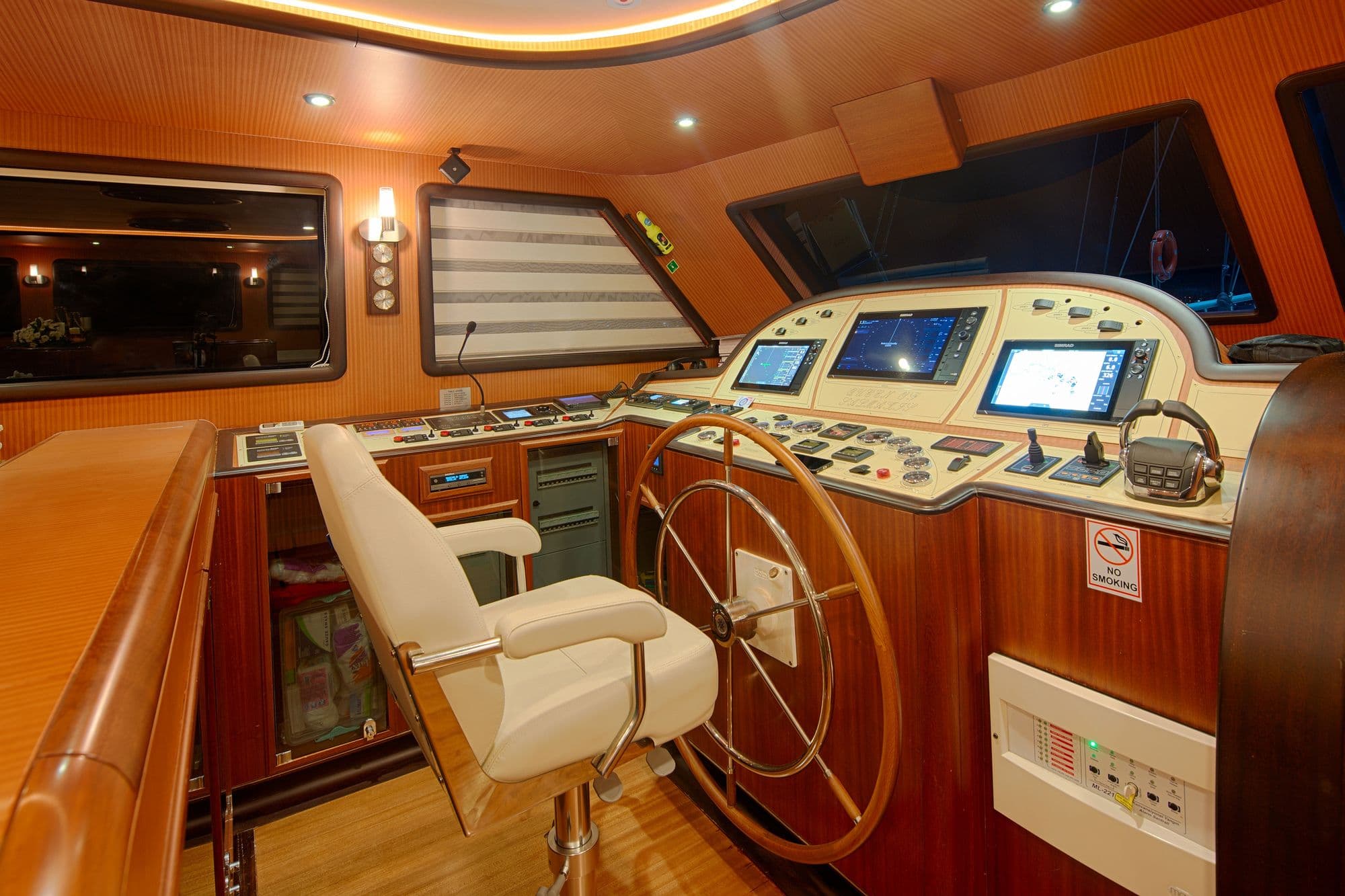 Bridge and helm