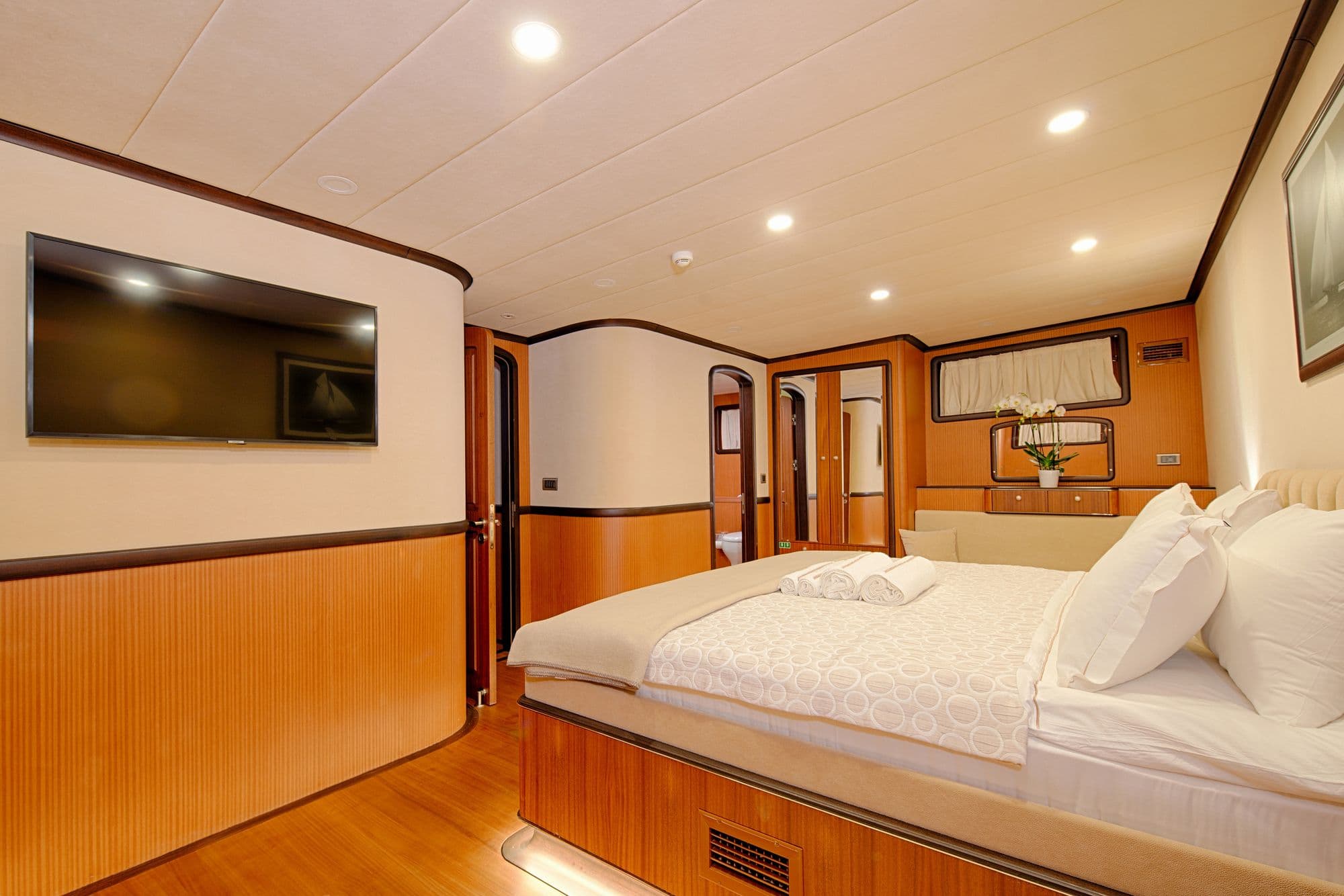 Double cabin and television