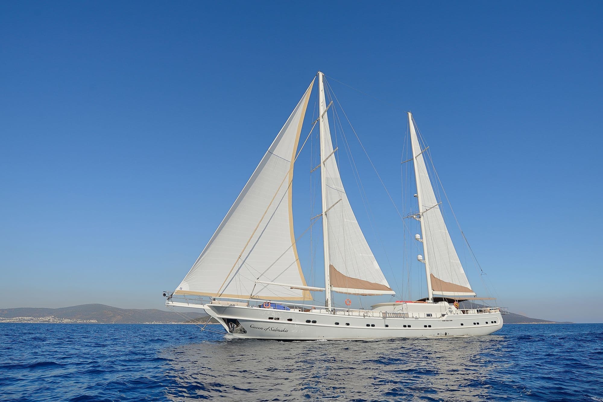 Queen of Salmakis under full sail